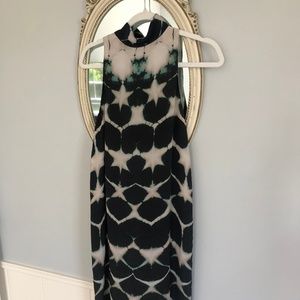 Batik Sleeveless Silk Shift Dress